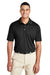 Team 365 TT51 Mens Zone Performance Moisture Wicking Short Sleeve Polo Shirt Black Front