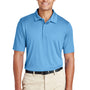 Team 365 Mens Zone Performance Moisture Wicking Short Sleeve Polo Shirt - Light Blue