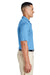 Team 365 TT51 Mens Zone Performance Moisture Wicking Short Sleeve Polo Shirt Light Blue Side