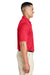 Team 365 TT51 Mens Zone Performance Moisture Wicking Short Sleeve Polo Shirt Red Side