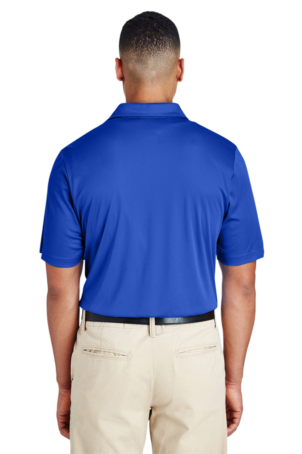 Team 365 TT51 Mens Zone Performance Moisture Wicking Short Sleeve Polo Shirt Royal Blue Back