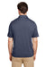 Team 365 TT51H Mens Zone Sonic Moisture Wicking Short Sleeve Polo Shirt Heather Dark Navy Blue Back