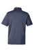 Team 365 TT51H Mens Zone Sonic Moisture Wicking Short Sleeve Polo Shirt Heather Dark Navy Blue Flat Back