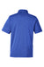 Team 365 TT51H Mens Zone Sonic Moisture Wicking Short Sleeve Polo Shirt Heather Royal Blue Flat Back
