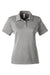 Team 365 TT51HW Womens Zone Sonic Moisture Wicking Short Sleeve Polo Shirt Heather Grey Flat Front