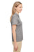 Team 365 TT51HW Womens Zone Sonic Moisture Wicking Short Sleeve Polo Shirt Heather Grey Side