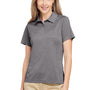 Team 365 Womens Zone Sonic Moisture Wicking Short Sleeve Polo Shirt - Heather Dark Grey