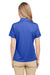 Team 365 TT51HW Womens Zone Sonic Moisture Wicking Short Sleeve Polo Shirt Heather Royal Blue Back