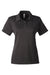 Team 365 TT51HW Womens Zone Sonic Moisture Wicking Short Sleeve Polo Shirt Heather Black Flat Front