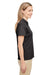 Team 365 TT51HW Womens Zone Sonic Moisture Wicking Short Sleeve Polo Shirt Heather Black Side