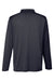 Team 365 TT51L Mens Zone Sonic Moisture Wicking Long Sleeve Polo Shirt Black Flat Back