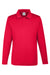Team 365 TT51L Mens Zone Sonic Moisture Wicking Long Sleeve Polo Shirt Red Flat Front