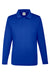 Team 365 TT51L Mens Zone Sonic Moisture Wicking Long Sleeve Polo Shirt Royal Blue Flat Front