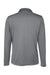 Team 365 TT51LW Womens Zone Sonic Moisture Wicking Long Sleeve Polo Shirt Graphite Grey Flat Back