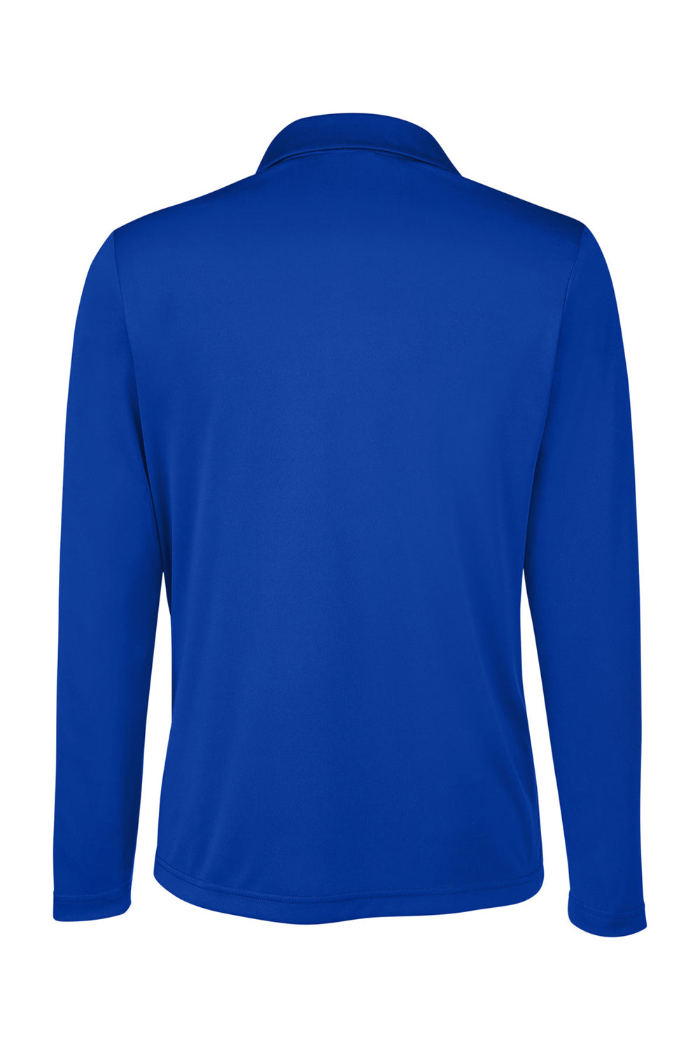 Team 365 TT51LW Womens Zone Sonic Moisture Wicking Long Sleeve Polo Shirt Royal Blue Flat Back