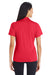 Team 365 TT51W Womens Zone Performance Moisture Wicking Short Sleeve Polo Shirt Red Back