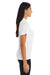 Team 365 TT51W Womens Zone Performance Moisture Wicking Short Sleeve Polo Shirt White Side