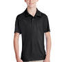 Team 365 Youth Zone Performance Moisture Wicking Short Sleeve Polo Shirt - Black