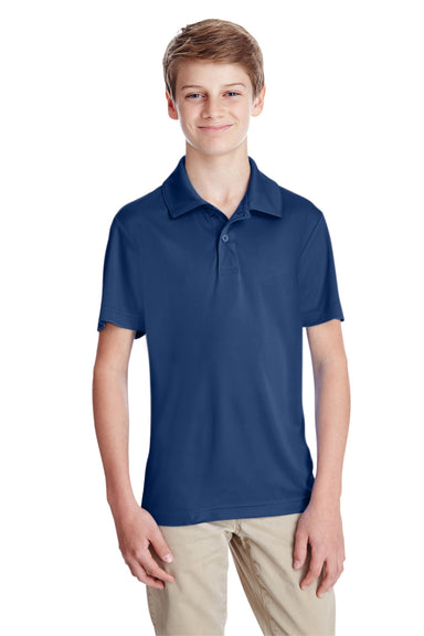 Team 365 TT51Y Youth Zone Performance Moisture Wicking Short Sleeve Polo Shirt Navy Blue Front