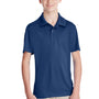 Team 365 Youth Zone Performance Moisture Wicking Short Sleeve Polo Shirt - Dark Navy Blue
