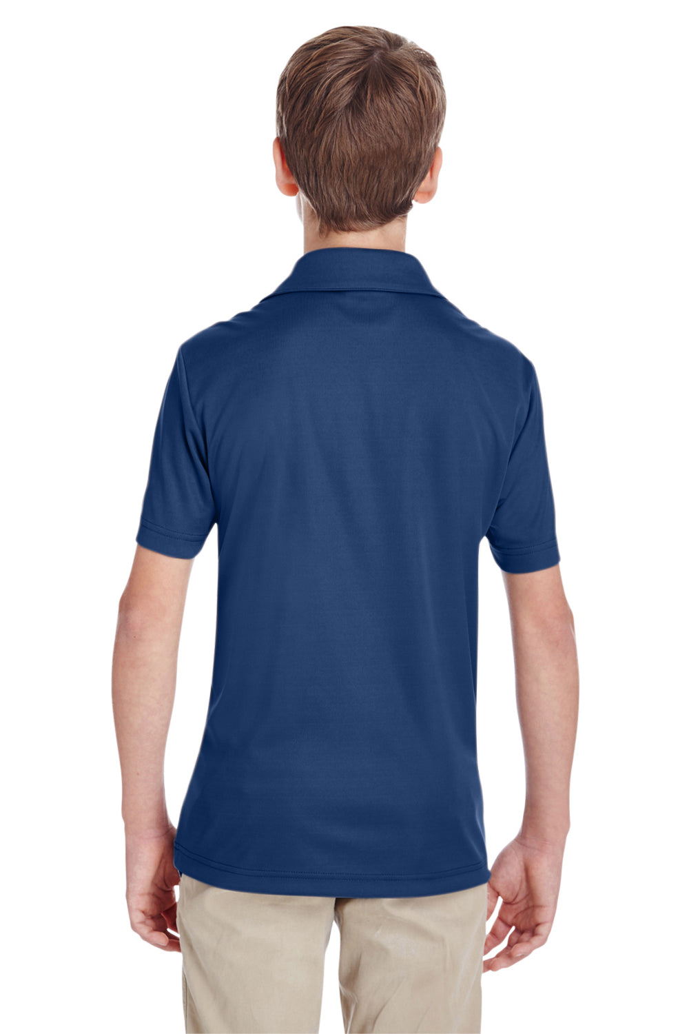 Team 365 TT51Y Youth Zone Performance Moisture Wicking Short Sleeve Polo Shirt Navy Blue Back