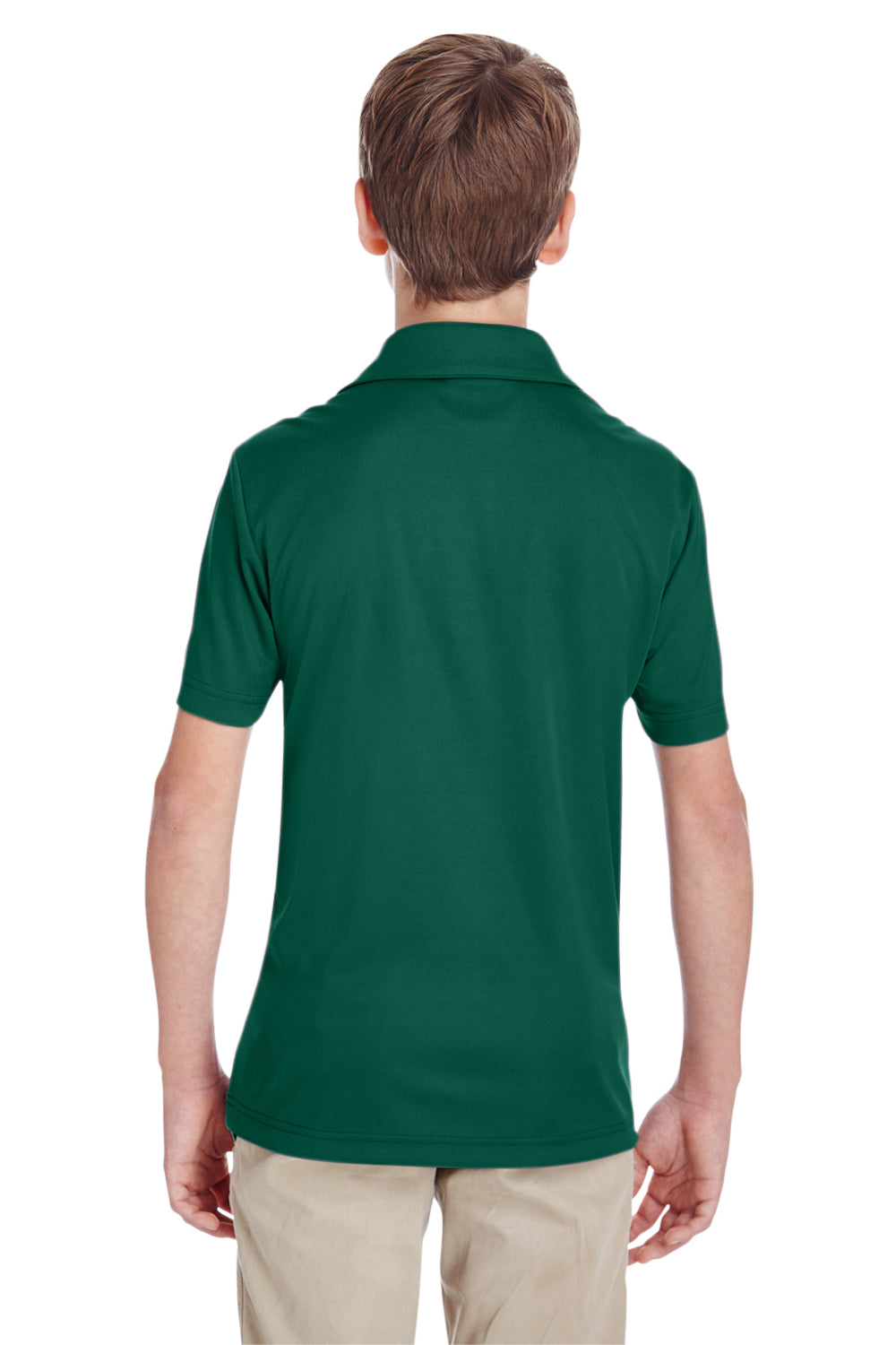 Team 365 TT51Y Youth Zone Performance Moisture Wicking Short Sleeve Polo Shirt Forest Green Back