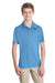 Team 365 TT51Y Youth Zone Performance Moisture Wicking Short Sleeve Polo Shirt Light Blue Front