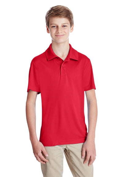 Team 365 TT51Y Youth Zone Performance Moisture Wicking Short Sleeve Polo Shirt Red Front