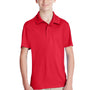 Team 365 Youth Zone Performance Moisture Wicking Short Sleeve Polo Shirt - Red