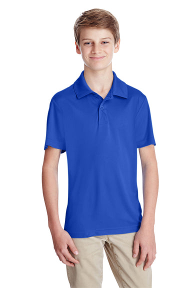 Team 365 TT51Y Youth Zone Performance Moisture Wicking Short Sleeve Polo Shirt Royal Blue Front