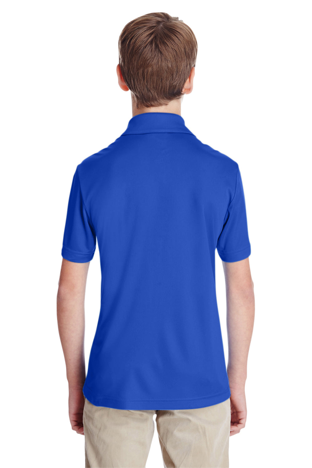 Team 365 TT51Y Youth Zone Performance Moisture Wicking Short Sleeve Polo Shirt Royal Blue Back