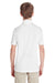Team 365 TT51Y Youth Zone Performance Moisture Wicking Short Sleeve Polo Shirt White Back