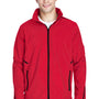 Team 365 Mens Conquest Wind & Water Resistant Full Zip Hooded Jacket - Red