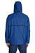Team 365 TT70 Mens Conquest Wind & Water Resistant Full Zip Hooded Jacket Royal Blue Back
