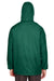 Team 365 TT73 Mens Zone Protect Water Resistant Full Zip Hooded Jacket Forest Green Back