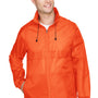 Team 365 Mens Zone Protect Water Resistant Full Zip Hooded Jacket - Orange