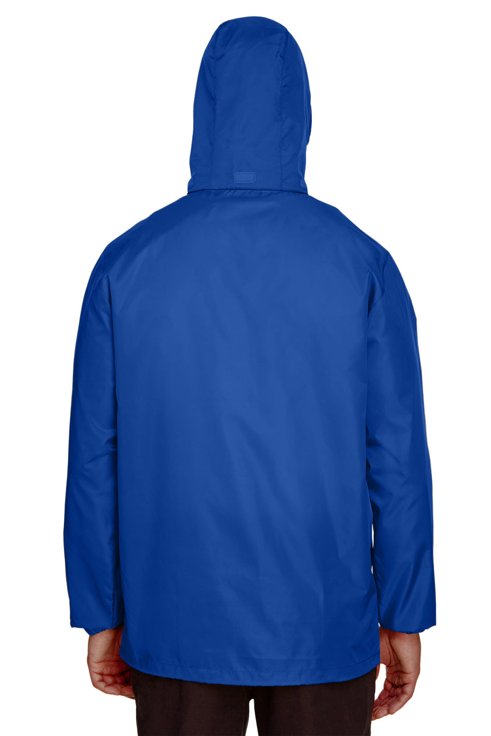 Team 365 TT73 Mens Zone Protect Water Resistant Full Zip Hooded Jacket Royal Blue Back
