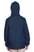 Team 365 TT73Y Youth Zone Protect Water Resistant Full Zip Hooded Jacket Navy Blue Back