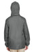 Team 365 TT73Y Youth Zone Protect Water Resistant Full Zip Hooded Jacket Graphite Grey Back
