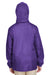 Team 365 TT73Y Youth Zone Protect Water Resistant Full Zip Hooded Jacket Purple Back