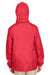 Team 365 TT73Y Youth Zone Protect Water Resistant Full Zip Hooded Jacket Red Back