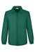 Team 365 TT75 Mens Zone Protect Snap Down Coaches Jacket Forest Green Flat Front