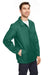 Team 365 TT75 Mens Zone Protect Snap Down Coaches Jacket Forest Green 3Q