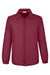 Team 365 TT75 Mens Zone Protect Snap Down Coaches Jacket Maroon Flat Front