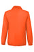 Team 365 TT75 Mens Zone Protect Snap Down Coaches Jacket Orange Flat Back