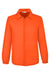 Team 365 TT75 Mens Zone Protect Snap Down Coaches Jacket Orange Flat Front