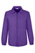 Team 365 TT75 Mens Zone Protect Snap Down Coaches Jacket Purple Flat Front