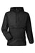 Team 365 TT77 Mens Zone Protect Hooded Packable Anorak Jacket Black Flat Front