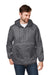 Team 365 TT77 Mens Zone Protect Hooded Packable Anorak Jacket Graphite Grey Front