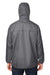 Team 365 TT77 Mens Zone Protect Hooded Packable Anorak Jacket Graphite Grey Back